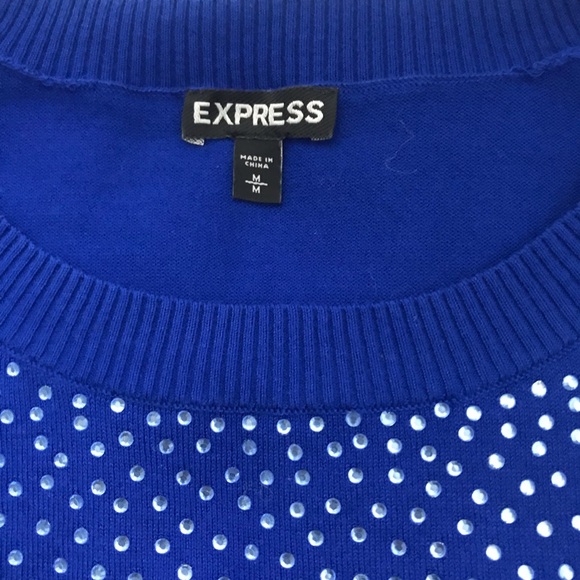 Express Blue Sweater - Picture 2 of 3